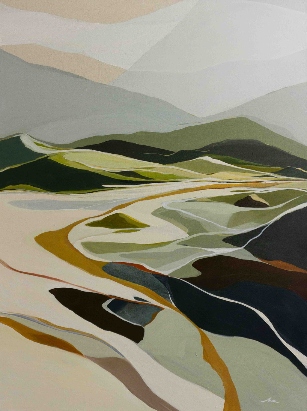 Ethel Voronkova - Water's Edge (Framed)