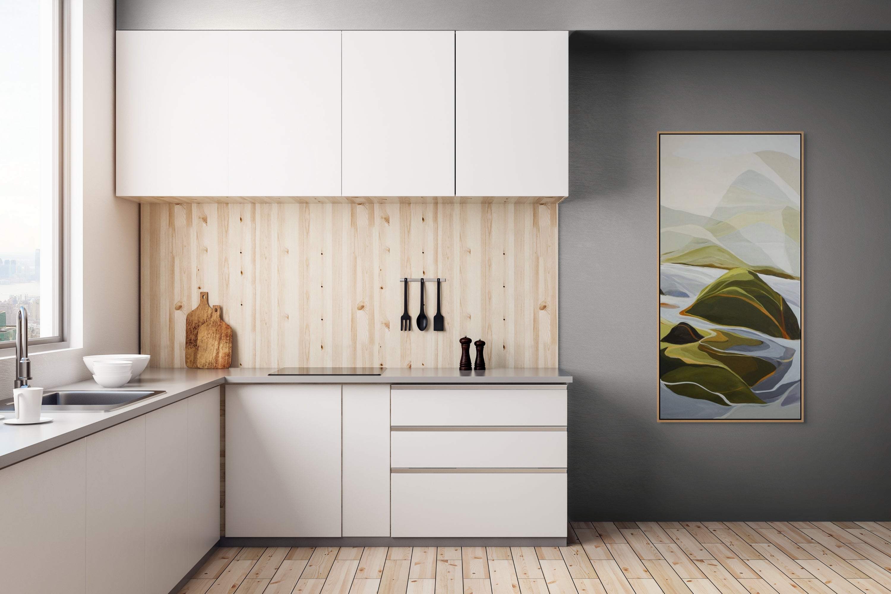 Ethel Voronkova -  As Light Approaches (Framed)